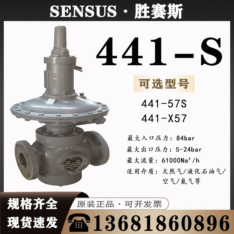 SENSUS美国胜赛斯441-X57带辊出隔膜调压器441-57S减压阀