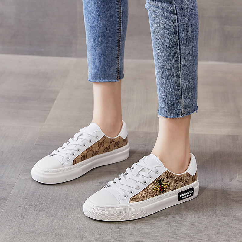 Canvas damesschoenen winter dunne ademende lage casual witte schoenen trendy mode bij veelzijdige sneakers_voghion.com