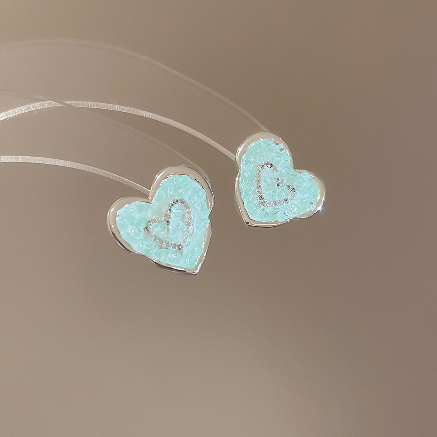 Pendientes de flores de color dopamina Pendientes dulces y frescos de primavera y verano Pendientes pequeños y elegantes de alta gama para mujer