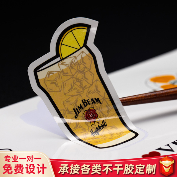 Design transparent sticker PVC