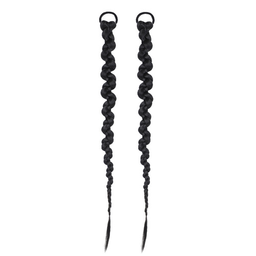 Boxing braid wig ponytail twisted braid twist braid bubble braid long braid sweet cool hot girl simulation can wear dirty braid