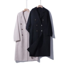 双面羊绒大衣女2025秋冬新款韩版气质宽松中长款高级感羊毛呢外套