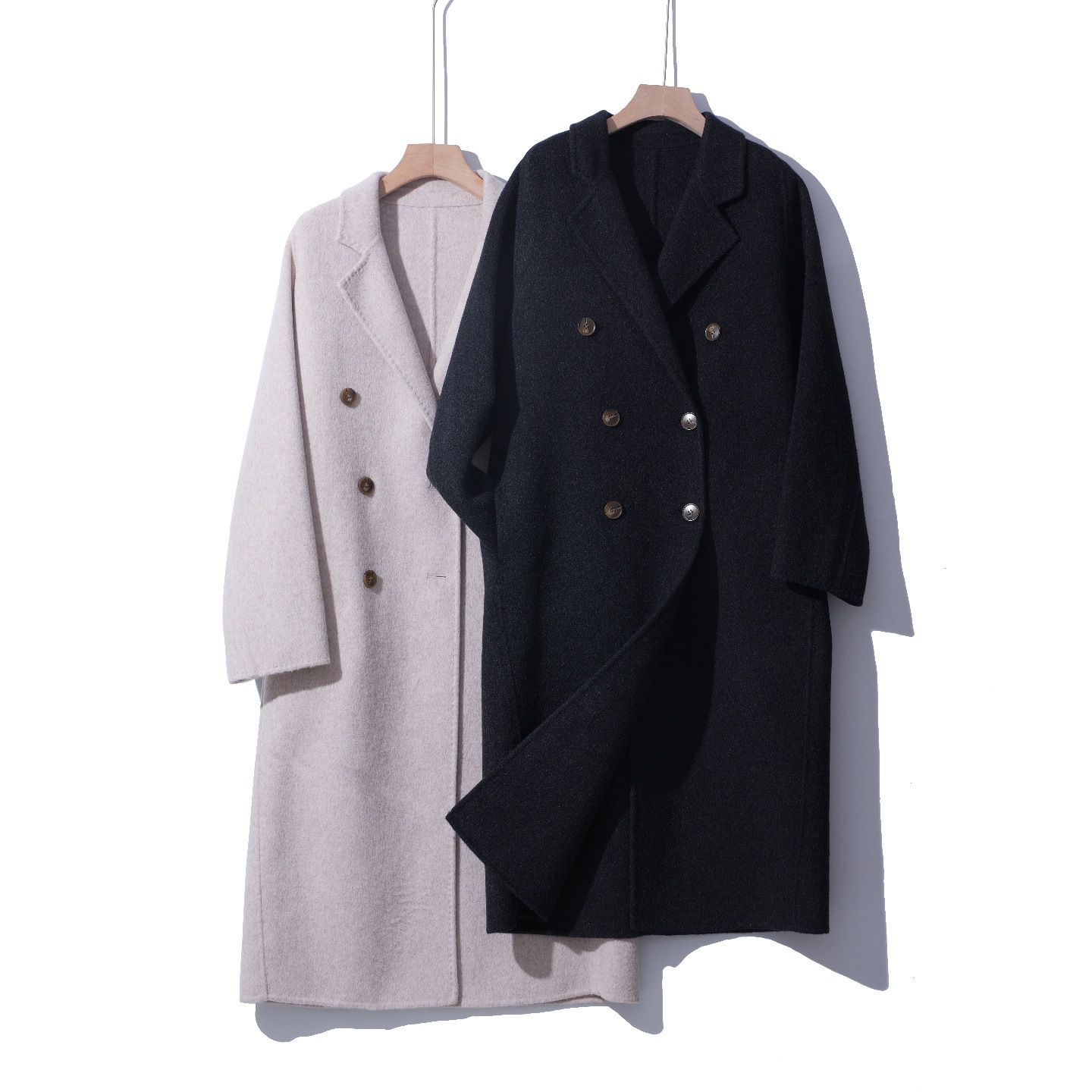 双面羊绒大衣女2025秋冬新款韩版气质宽松中长款高级感羊毛呢外套