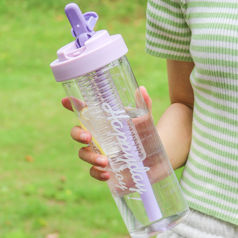 夏天大容量耐冷热水杯2025新款女生高颜值吸管杯学生茶水分离大号|undefined