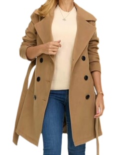 R 98276 Double Breasted Trench Coat �p�ſ��L�� �W���羳
