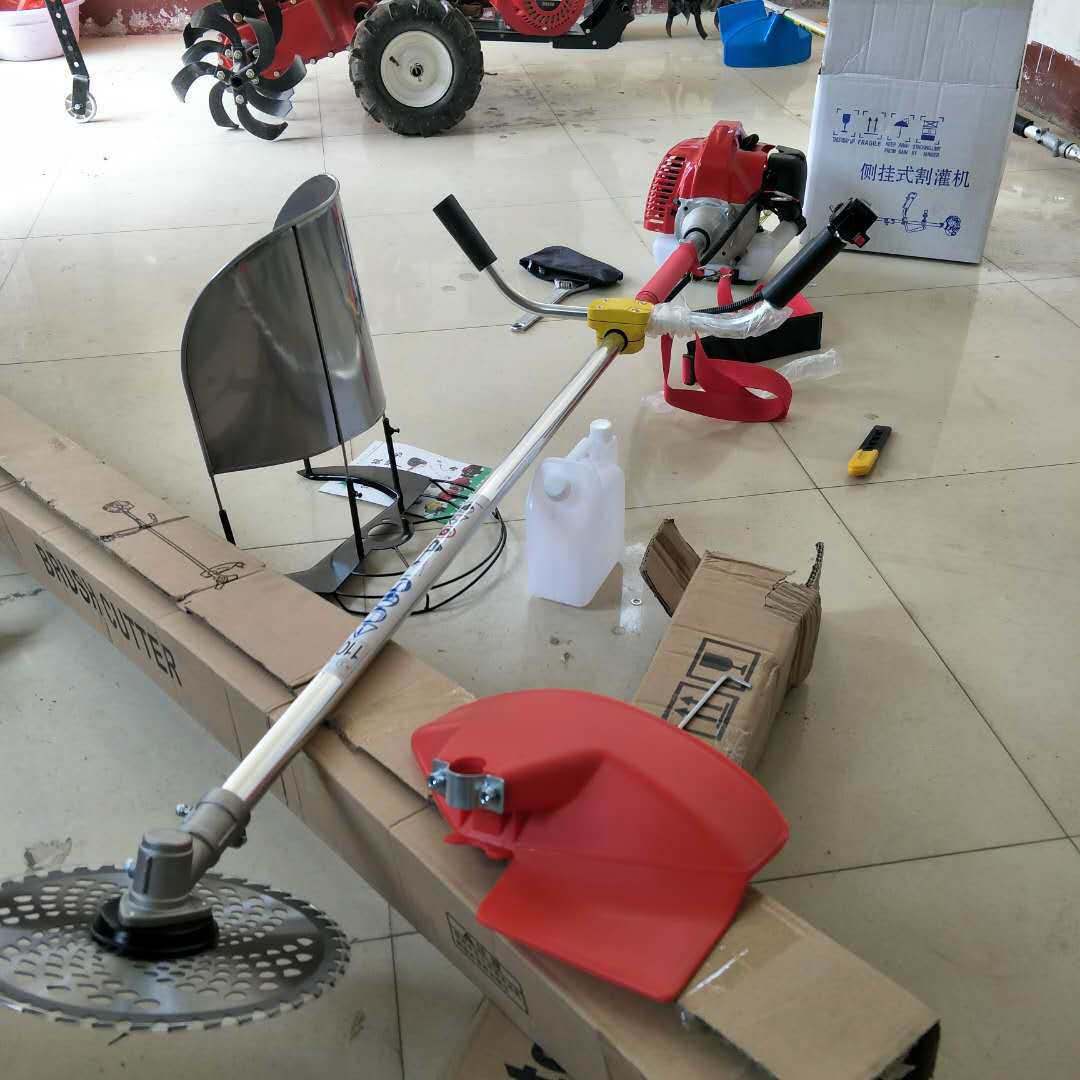 汽油二冲程打草机 坡地开荒高草清理割草机 圆盘式水稻收割机