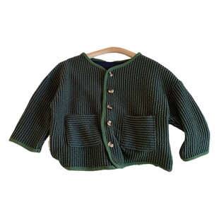 Montaigne 2024ins Chanel Style Children's Wear Spring New Children's Spring and Autumn Korean Coat Cardigan for Boys and Girls
