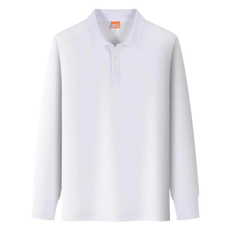 Long-Sleeved Polo Shirt Custom Lapel Advertising Shirt with Logo Printed Autumn and Winter Cultural Shirt Work Clothes Event T-Shirt Printing