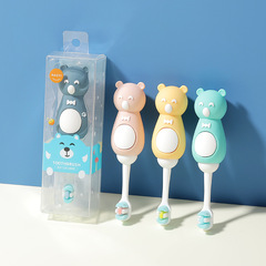 RAOYI Cartoon Knot Bear Fine Soft Hair Children's Toothbrush Single Pack 2-6 Years Old Manufacturer Wholesale