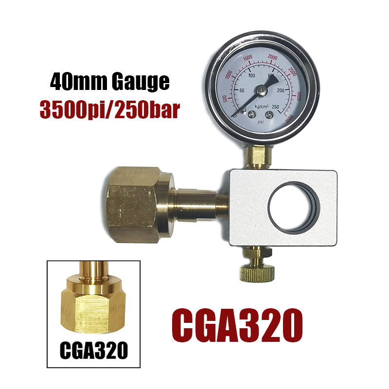 CGA320 나사 삽입 암