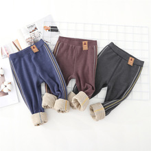 儿童保暖裤冬季男童双层加厚棉裤胖童加肥加大打底裤德绒羊毛秋裤