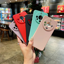 适用mate70精孔磨砂TPU直边nova13保护套华为pura70硅胶手机壳