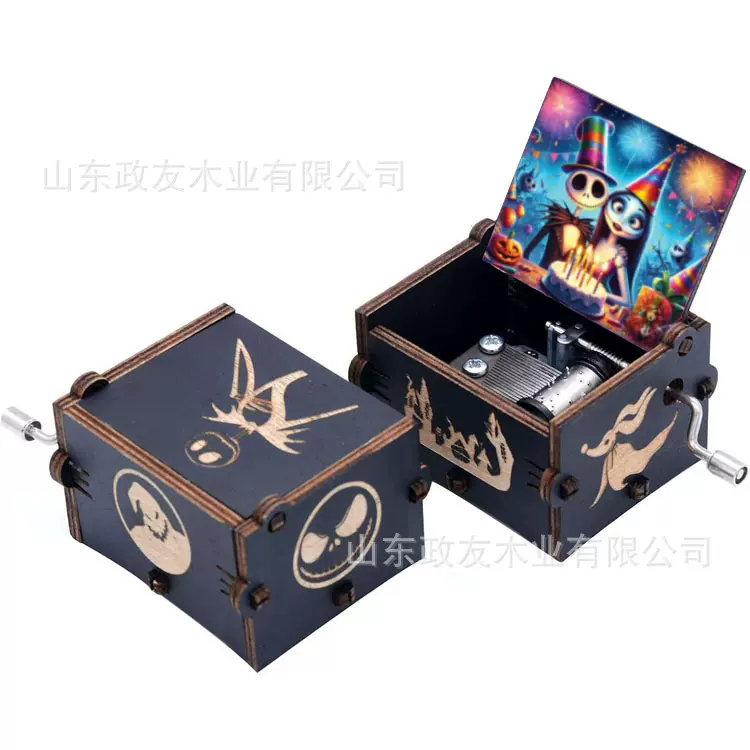 音乐盒Music Box海贼王龙猫鬼灭之刃火影忍者圣诞快乐音乐盒批发