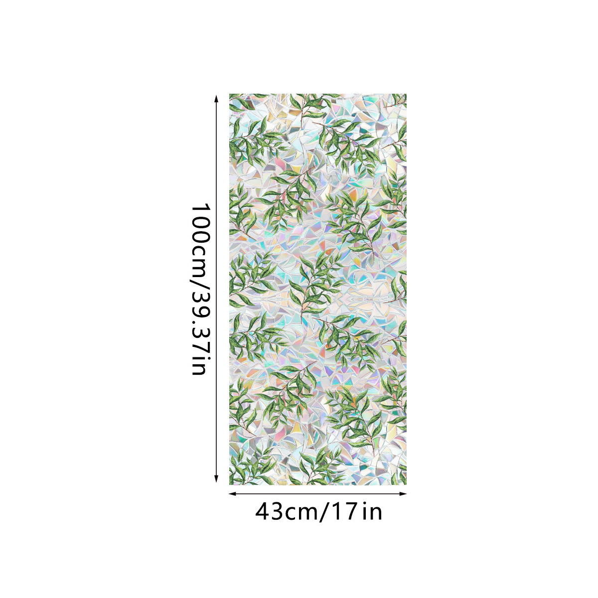 140g Weight Glass paster Home Textiles & Decor Type PVC Material Leaf Pattern Casual, Pastoral Style Casual Pastoral Leaf PVC Glass Paster Wall Art 17