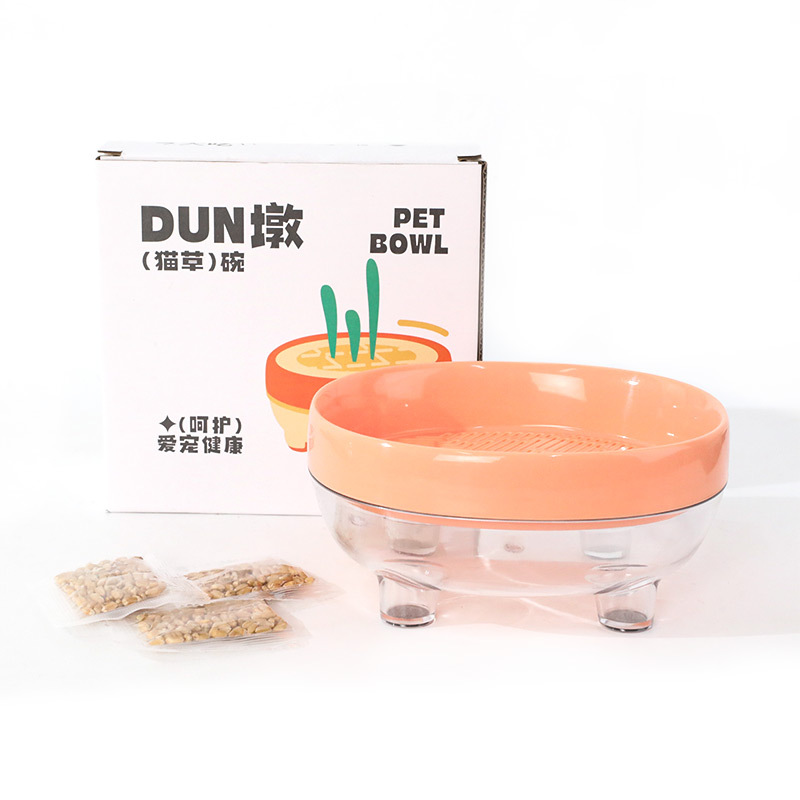 Spot de hierba para gatos sin tierra, gato perezoso escupir bolas de pelo bocadillos semillas hidropónicas bolas de descabello bocadillos para gatos comida al por mayor