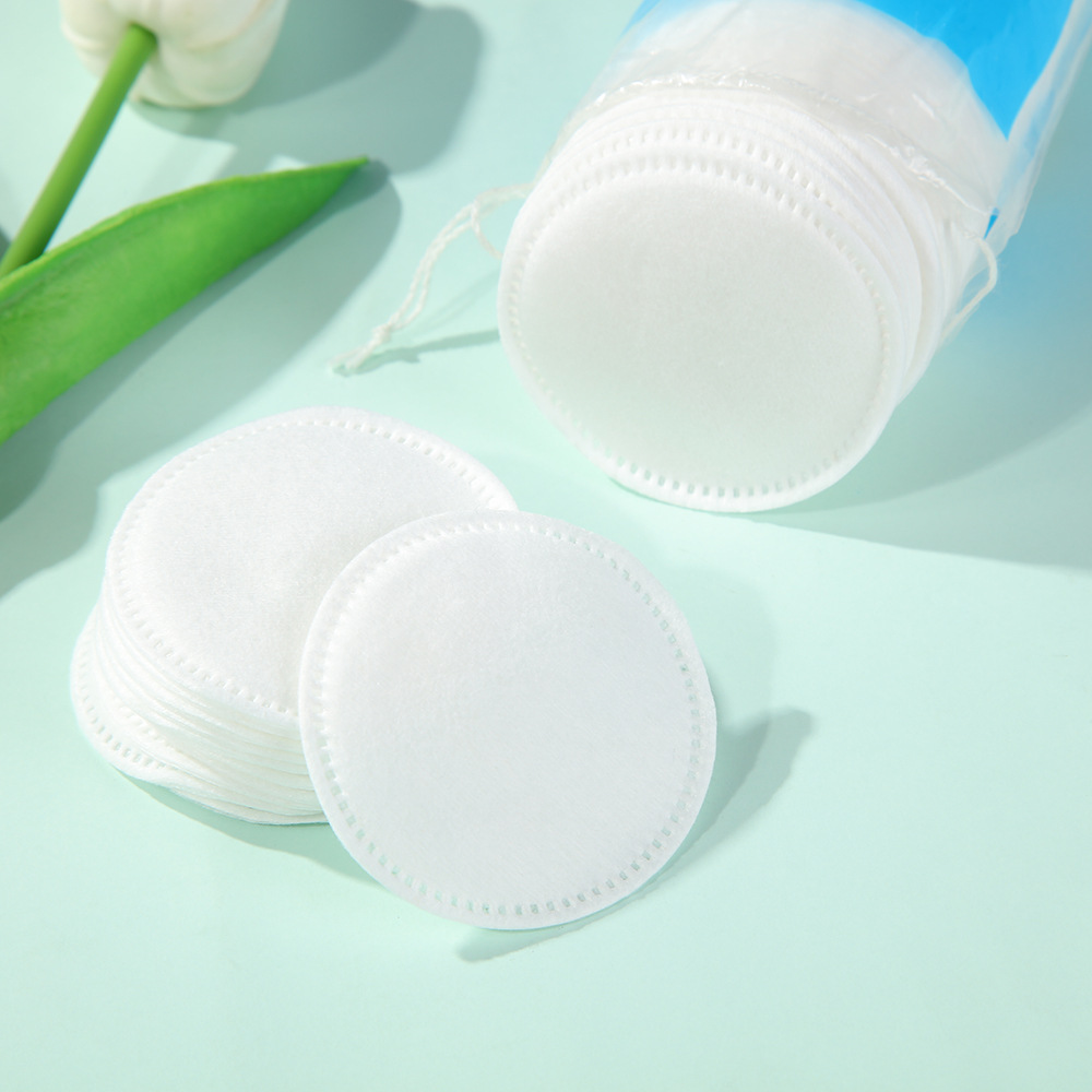 Amazon algodón cosmético 150 piezas de doble efecto desechable para la piel suave húmedo para los ojos y los labios algodón desmaculador