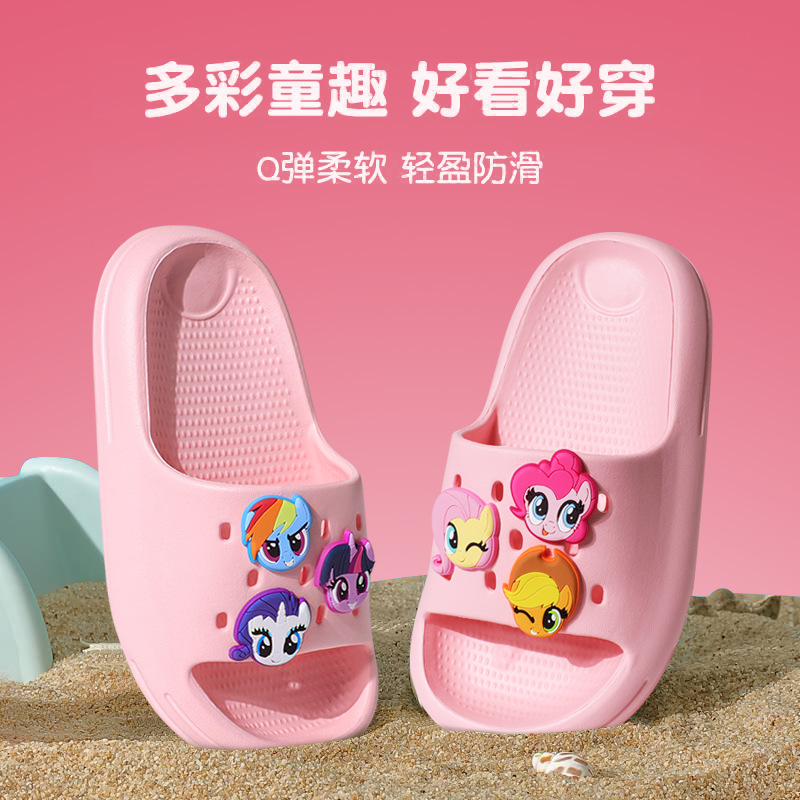 Xiaoma Baoli 2025 nuevos niños medianos y grandes para adultos chanclas lindas sandalias y zapatillas al aire libre de dibujos animados para padres e hijos