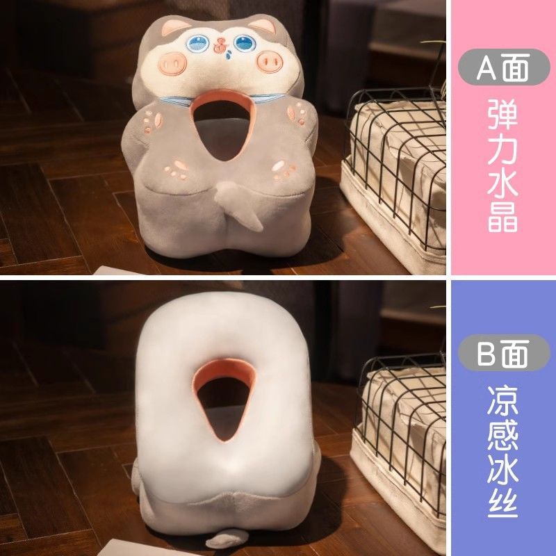 회색 강아지 [낮잠베개 + 회색 담요 1* 1.7m ]