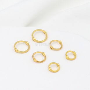 18K����p���黨Ȧ����Ȧ14K��ɫֱ�״���A�h�^��ȦDIY���D53