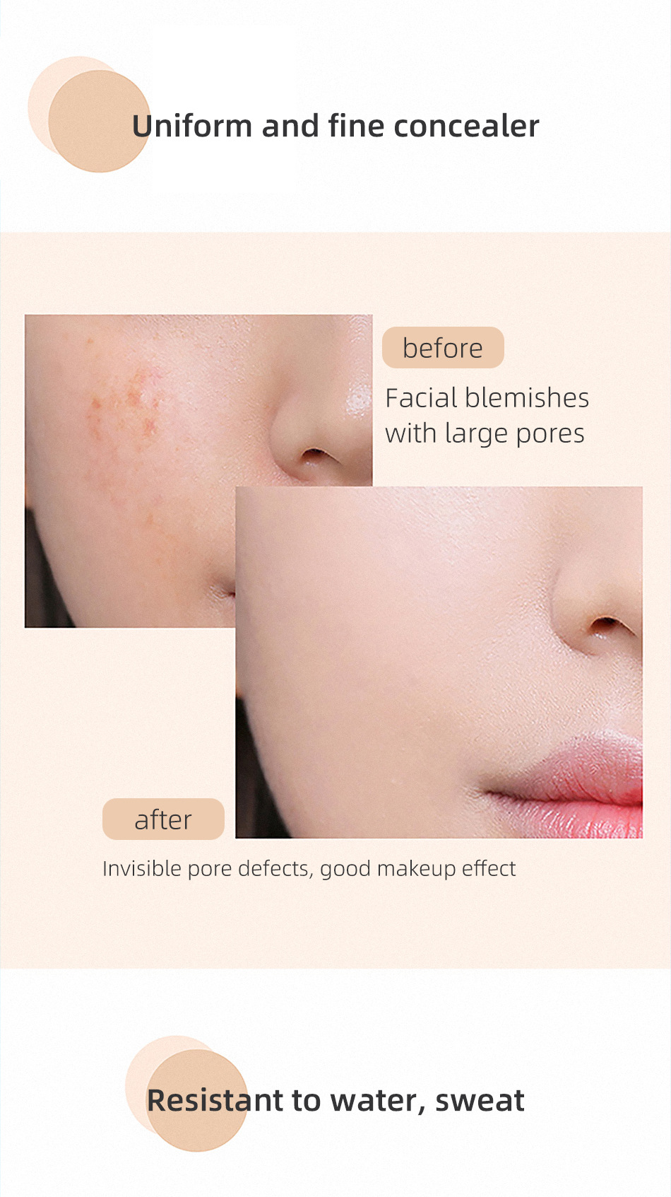 Elegant Retro Solid Color Plastic Concealer display picture 4