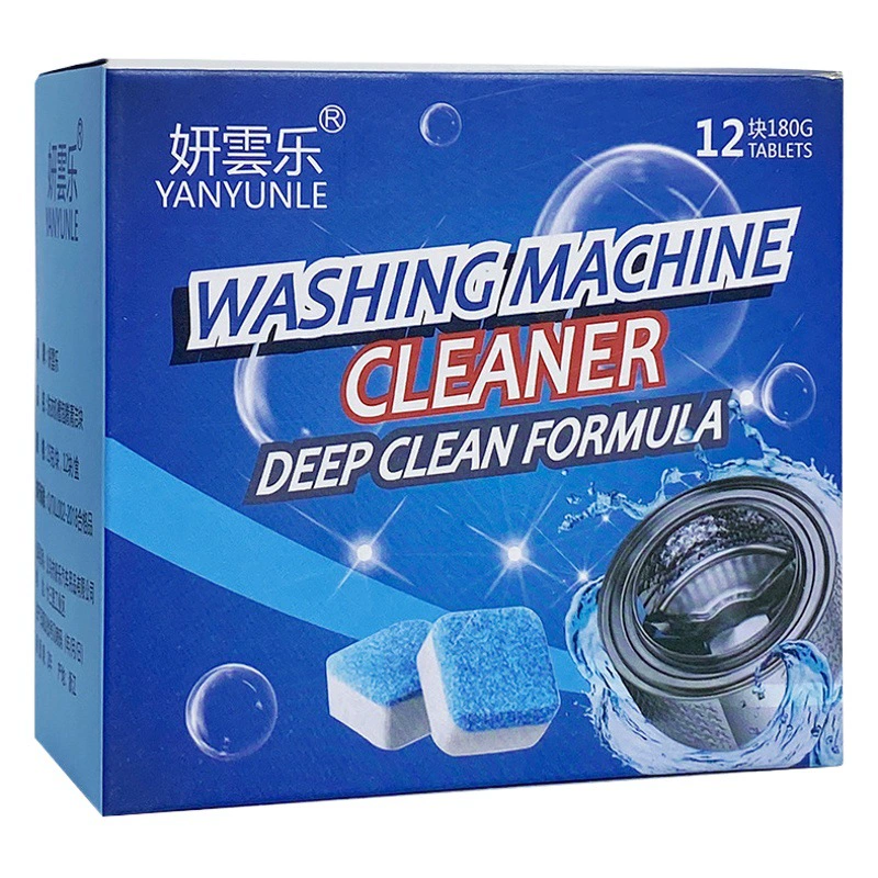 Чистящее средство для резервуара для стиральной машины Бытовая шипучая таблетка для обеззараживания Автоматическая роликовая очистка от накипи Артефакт Шипучий планшет