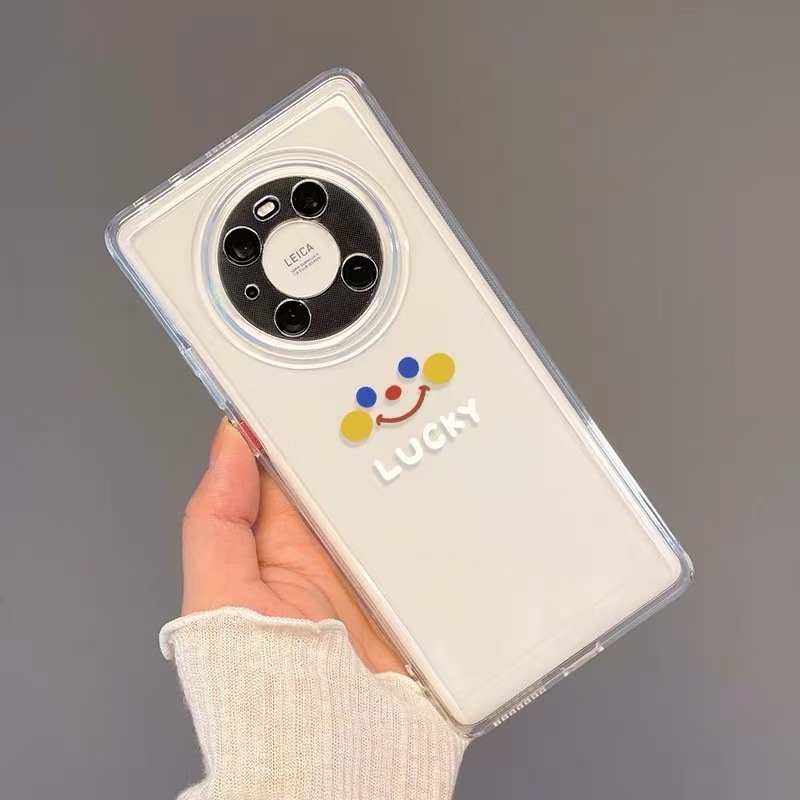Smiley simple para Huawei mate60Pro funda para teléfono móvil P70 nuevo Honor 100pro/NOVA12/p40