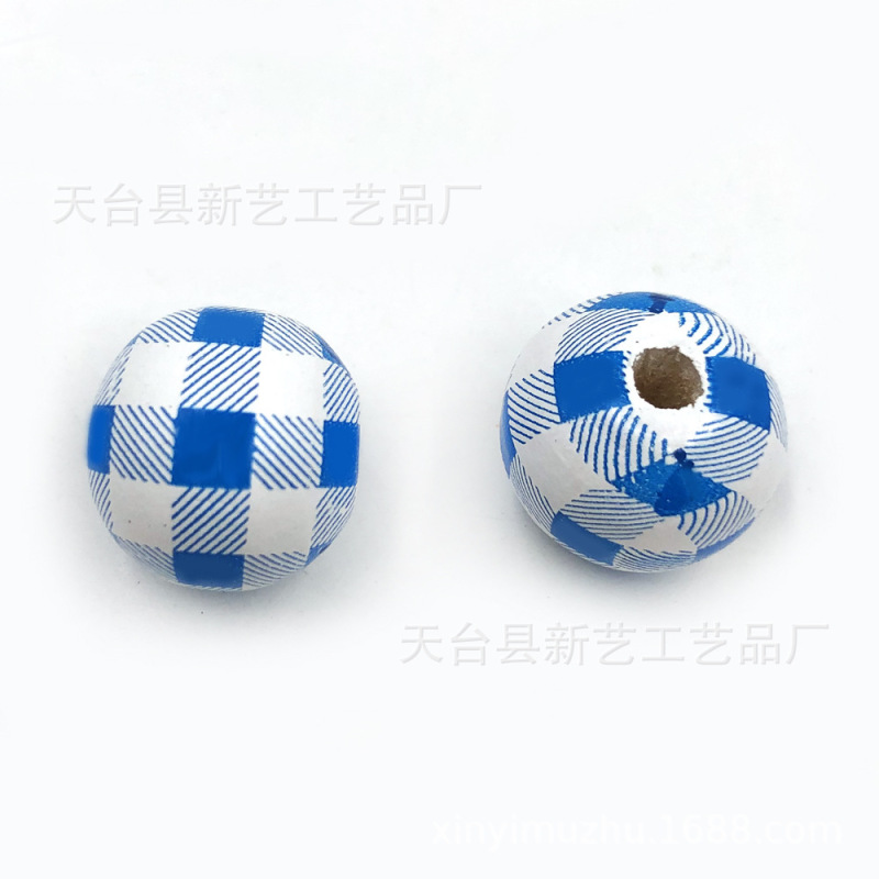 新商品16mm荷の木の丸い玉の原木の色の子供のdiyの雪の花の千鳥の格は飾りの木の玉のアクセサリーの部品を飾ります。|undefined