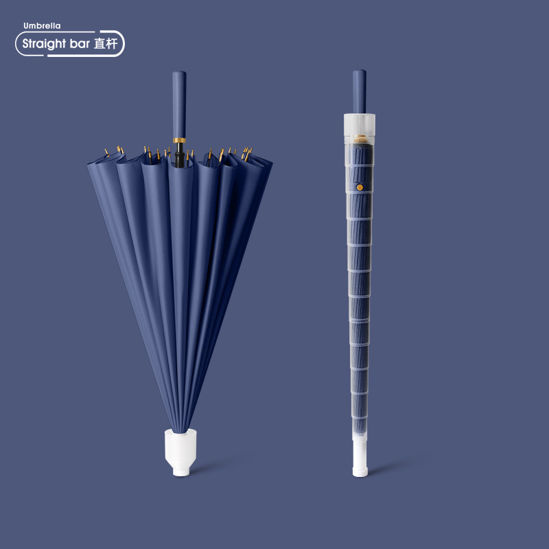 24 Bone Waterproof Cover Umbrella for Men and Women Double Plus Number Anti-Rainstorm Reinforced Straight Bar Long Handle Umbrella Thickened Factory Wholesale 24 Bone Waterproof Cover Umbrella for Men and Women Double Plus Number Anti-Rainstorm Reinforced Straight Bar Long Handle Umbrella Thickened Factory Wholesale