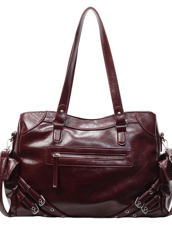 Bolso retro de gran capacidad para mujer 2025 verano nuevo estilo coreano oscuro ventilador bolso de coche casual mensajero de viaje bolso especial