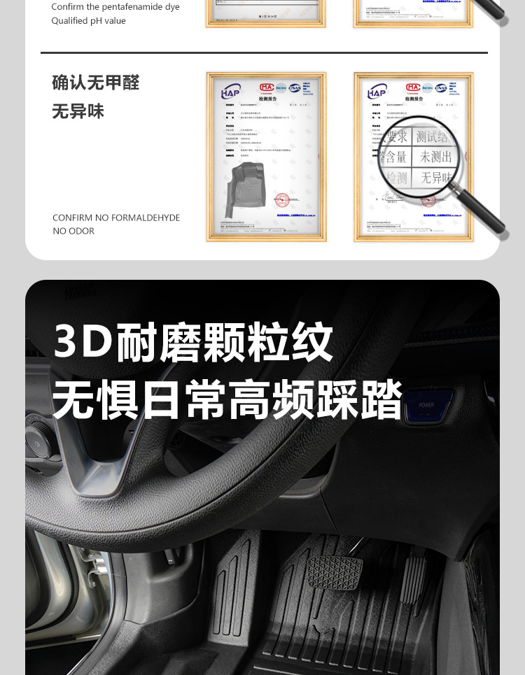 Special Buick 20-24 Micro Blue Velite 6 Pure Electric Fully Enclosed Door Sill Modified Tpe Car Floor Mats