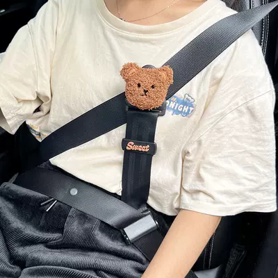 Car Kids Safety Belt Holder Anti-Stranglehold Limiter Cartoon Creative Baby Seat Safety Belt Shoulder Protector