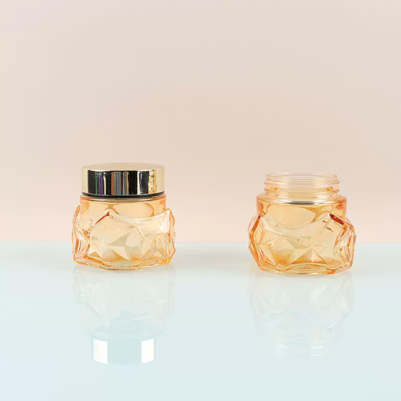 化妆品包装异形睡眠面膜瓶广口厚底喷涂分装异形100g膏霜玻璃瓶