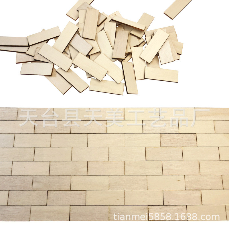 Cross-Border Hot-Selling Mini Rectangular Cultural Wall Tiles Mini Landscape Flooring Wooden Building Blocks Toy Puzzle Wood Pieces Cross-Border Hot-Selling Mini Rectangular Cultural Wall Tiles Mini Landscape Flooring Wooden Building Blocks Toy Puzzle Wood Pieces