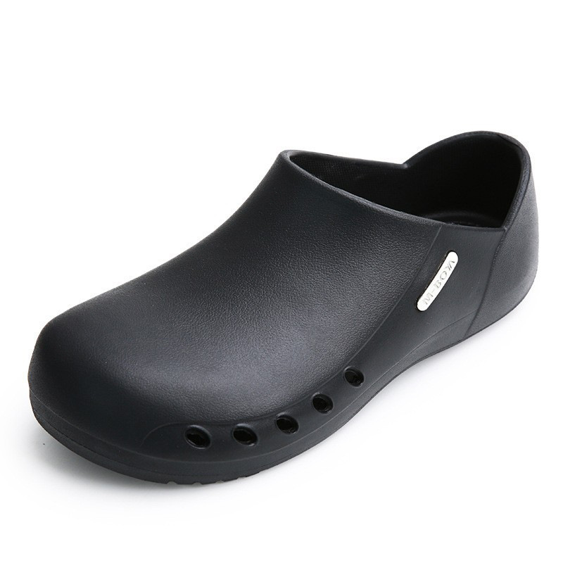 新款厨师鞋专用防滑鞋防水防油耐磨后厨工作鞋一脚蹬食品厂止滑鞋