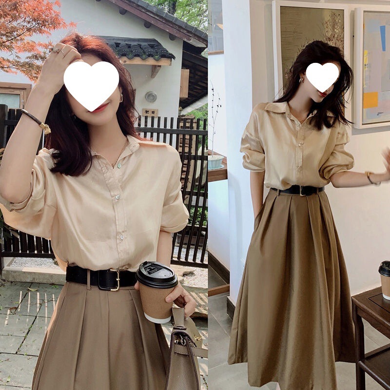 秋装气质女神范套装ol上班通勤女装轻熟半身裙两件套春秋高级长裙|undefined