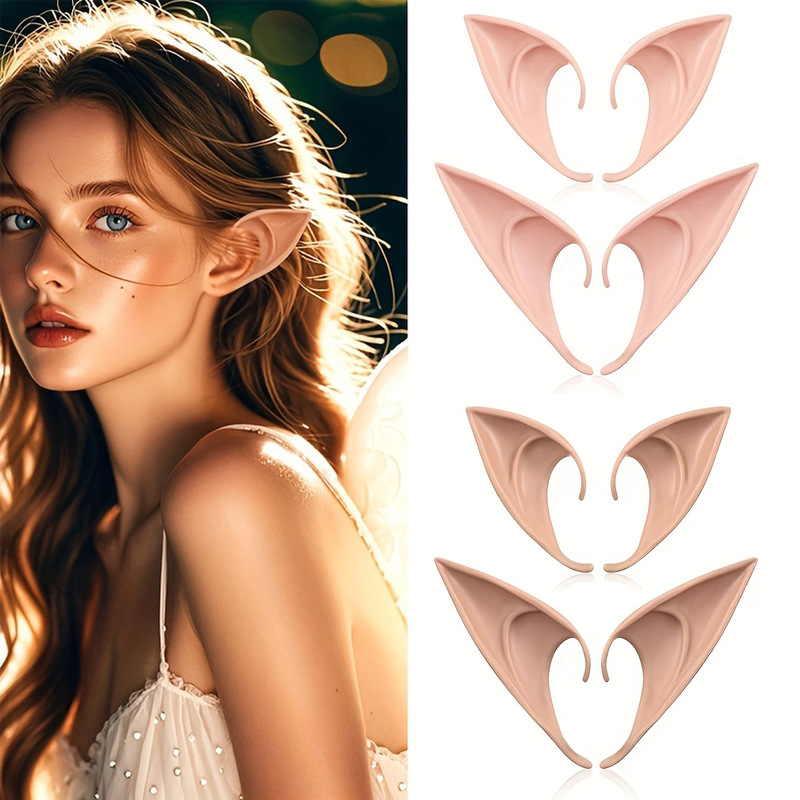 cross-border halloween elf ears cos props avatar elf ears vampire fake teeth goblin fake ears