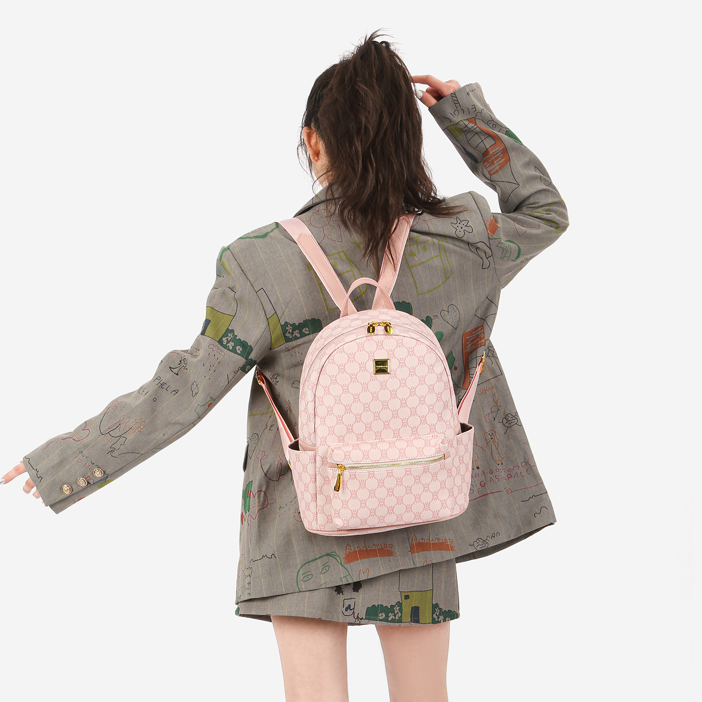 Nueva mochila de comercio exterior transfronterizo estilo coreano impresión de moda mochila de estudiantes viaje mochila de gran capacidad
