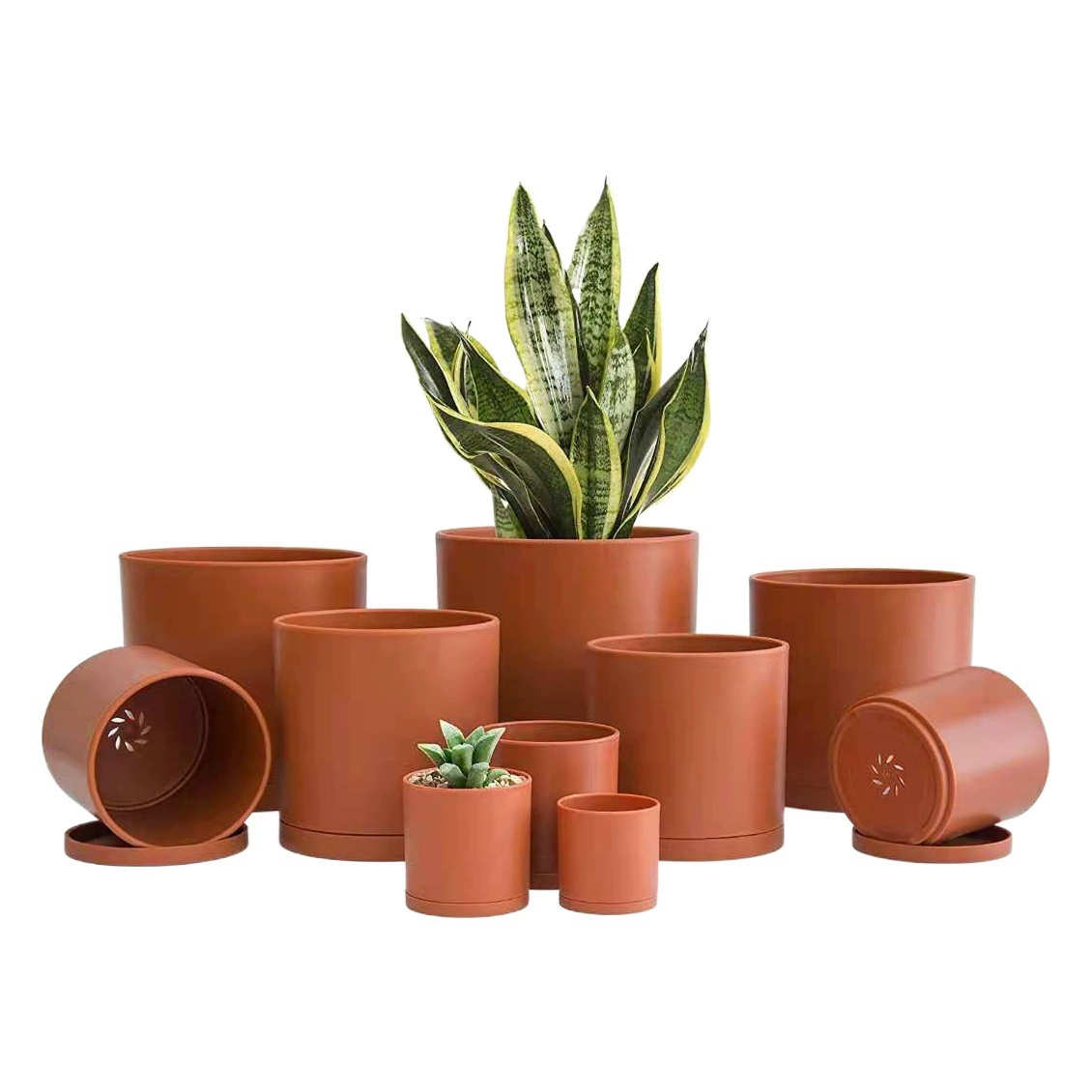 Прямая поставка с фабрики Amazon, электронная коммерция, боковой пластиковый цветочный горшок с добавлением воды, пластиковый цветочный горшок, самополивающийся горшок