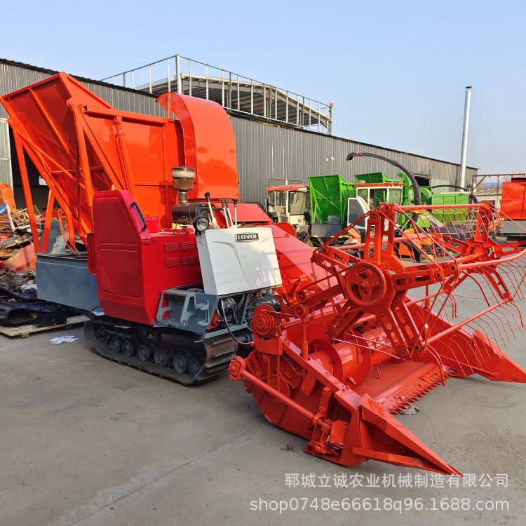 履带式剪刀青饲料收获机履带剪刀青储机苜蓿燕麦羊草稻草收割机
