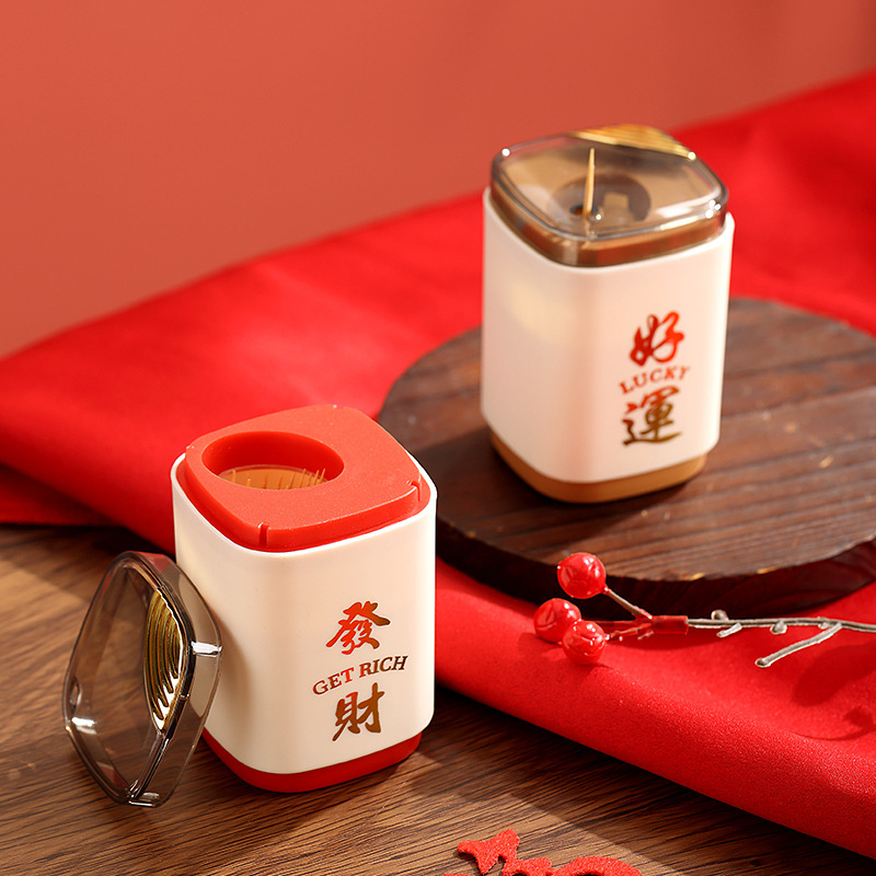 Caja de palillos de dientes 2025 nuevo tipo de alto valor creativo tipo de presión auto pop-up palillos de dientes sala de estar casera palillos de dientes lata