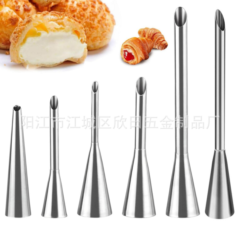 5 piezas transfronterizas agujeros redondos enmarcados boca de flores macarrón pastel de frijoles solventes galletas boca de crema de acero inoxidable 304 image 9