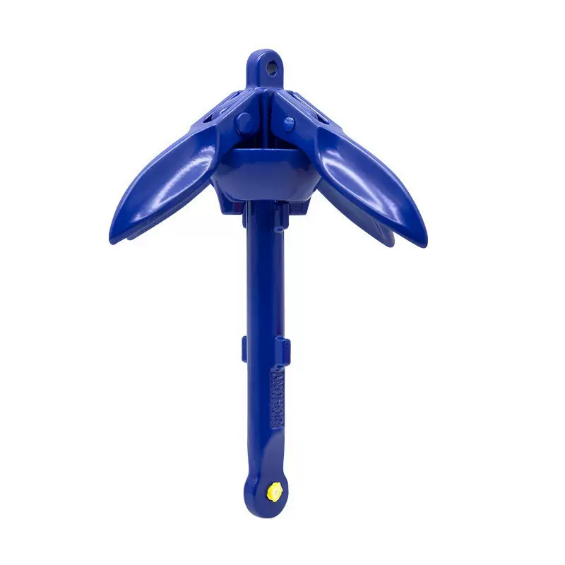 船用铝制折叠船锚快艇冲锋舟碳钢锚充气钓鱼船硬体船艇固定莲花锚