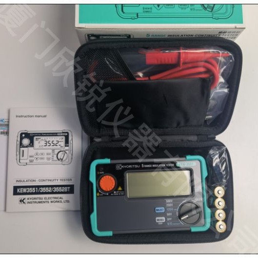 克列茨KEW3551数显绝缘导通测试仪KEW3552兆欧表KEW3552BT