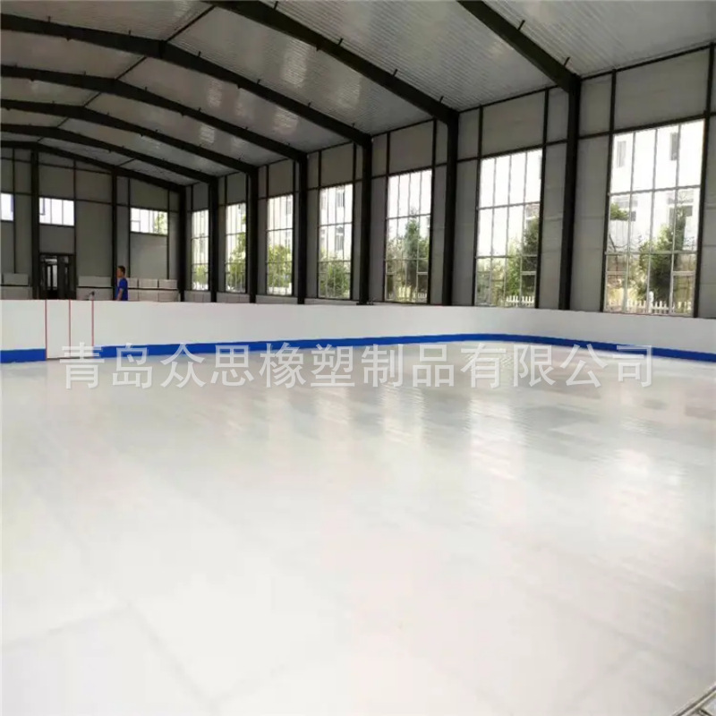 合成溜冰板耐磨人造冰瓷砖 商业冰场家用滑冰仿真冰面训练板