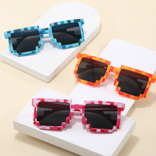 2024新款成人马赛克眼镜 二次元太阳镜我的世界个性像素墨镜批发