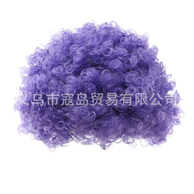 Peluca retro multicolor para Halloween discoteca cosplay y fiestas