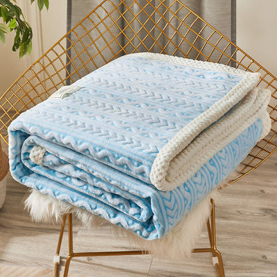 wholesale Flannel Blanket Cover is sheet student dormitory Make the bed thickening Coral Office winter Nap blanket