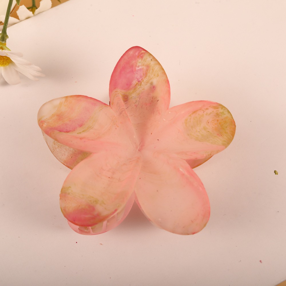 All Seasons Season Elegant Lady Women's Plumeria Plastic Hair Claws