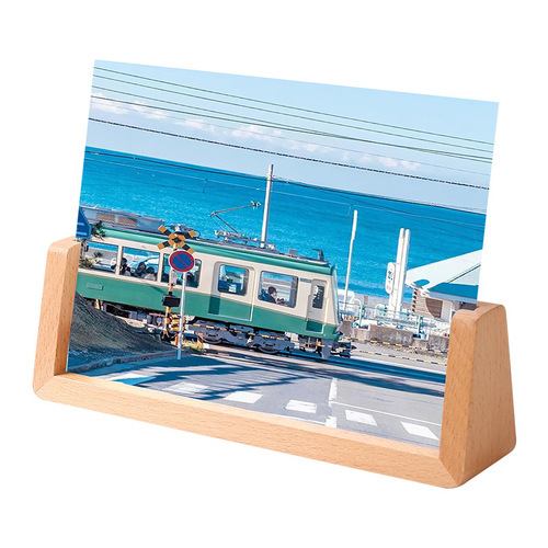 Solid wood U-shaped photo frame 7-inch 8-inch photo display stand certificate frame creative photo table acrylic photo frame customization
