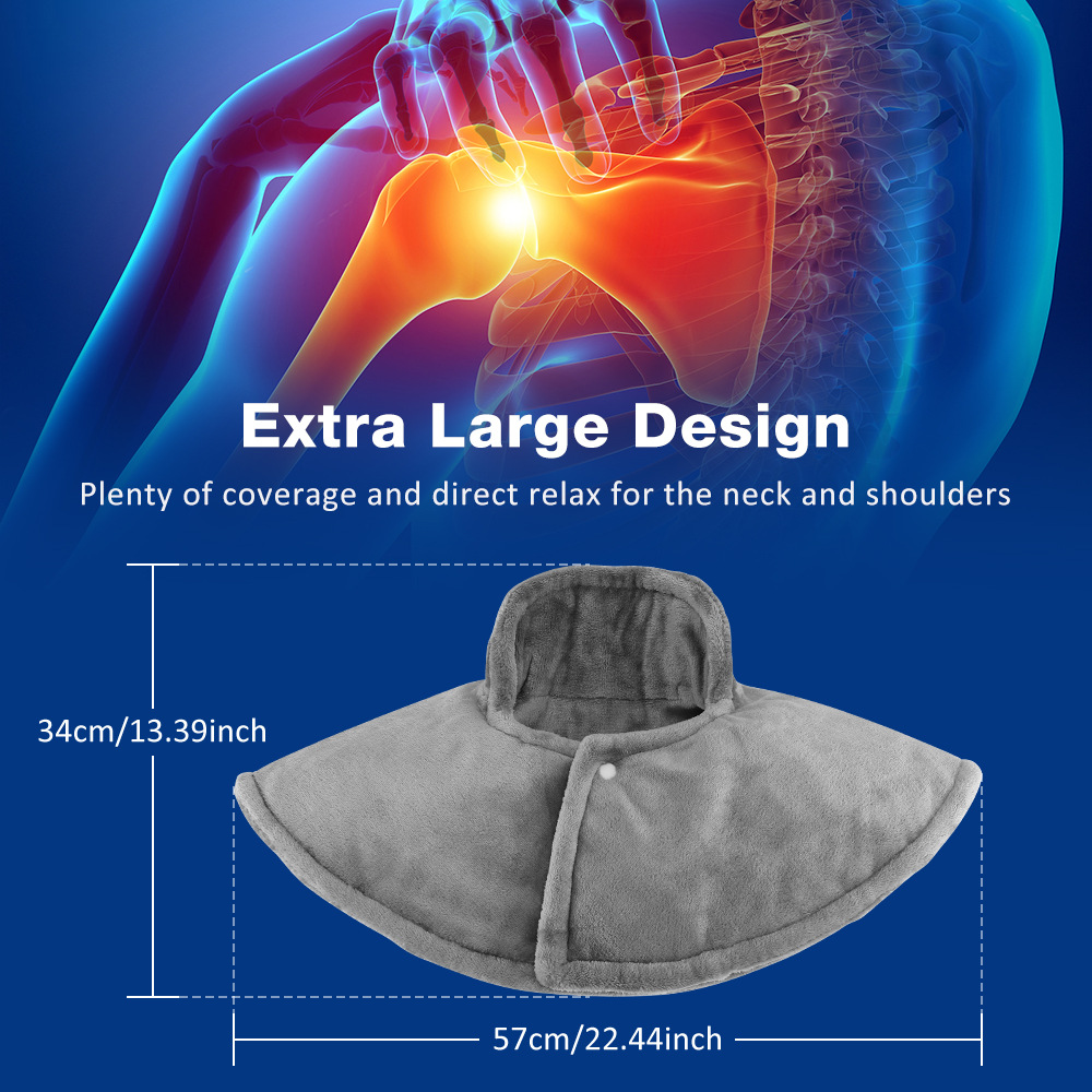 Nueva fisioterapia de calefacción eléctrica transfronteriza, Chal de calefacción eléctrica enchufable, Chal de calefacción de espalda, cuello y cintura en casa en invierno image 4